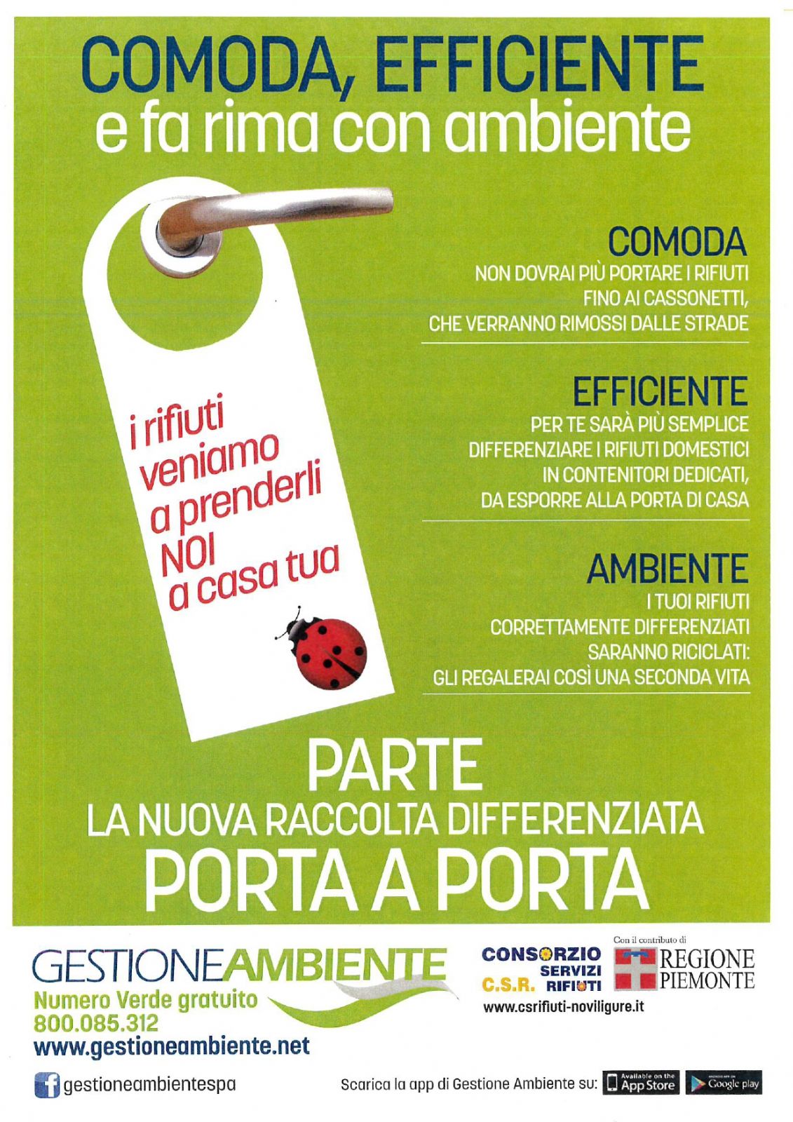 Raccolta differenziata porta a porta